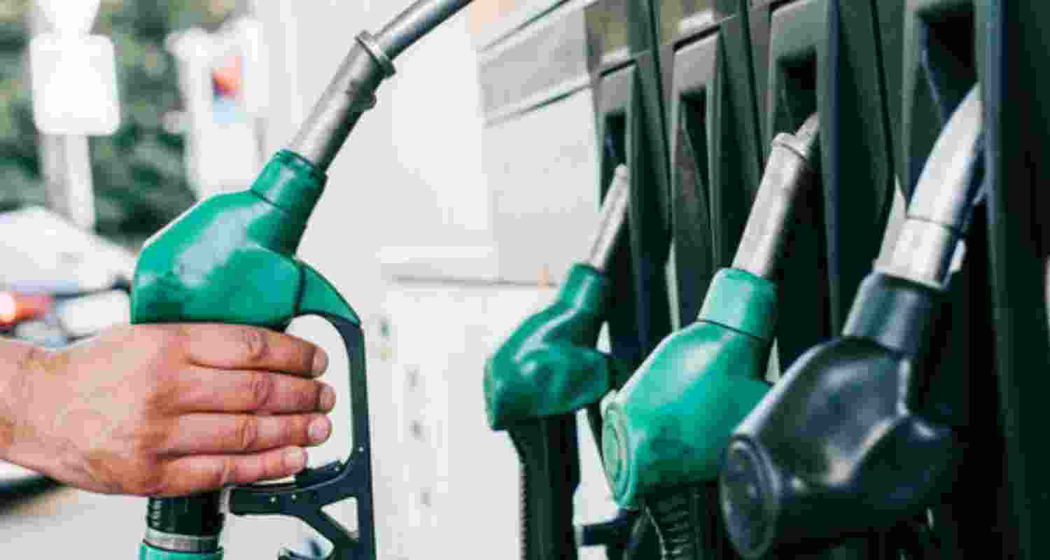 Image of a petrol pump. Image of a petrol pump.