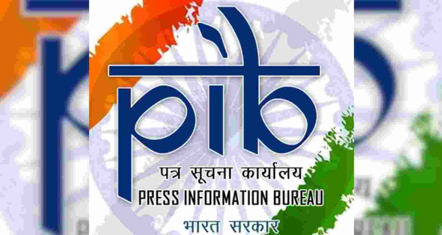 The Press Information Bureau's logo. The Press Information Bureau's logo.
