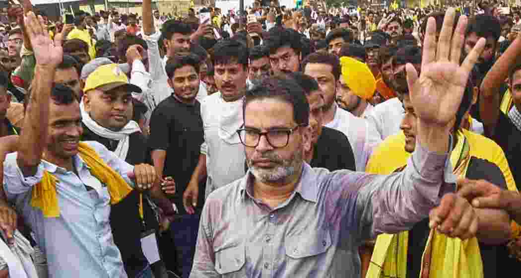  Jan Suraaj Chief Prashant Kishor. File photo.