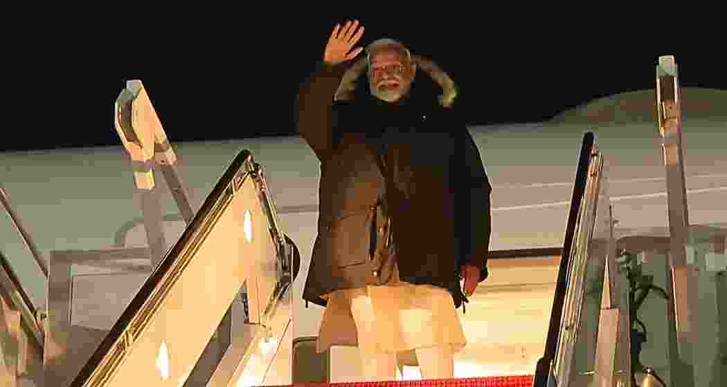 Prime Minister Narendra Modi emplanes for New Delhi after concluding his visit to the US on Friday (IST).