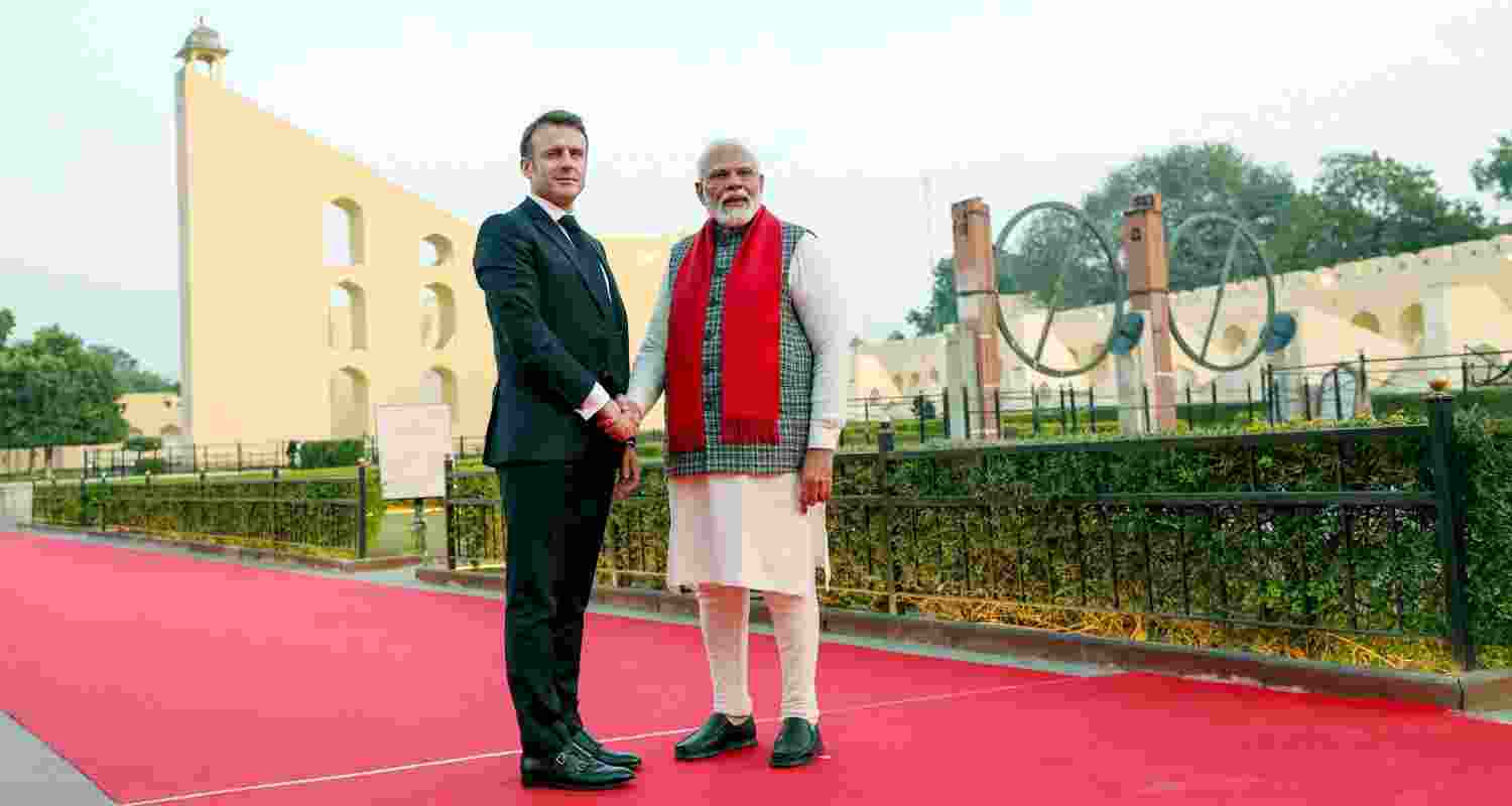 PM Modi, Emmanuel Macron, India, France, Red sea, Middle east, conflict PM Modi, Emmanuel Macron, India, France, Red sea, Middle east, conflict