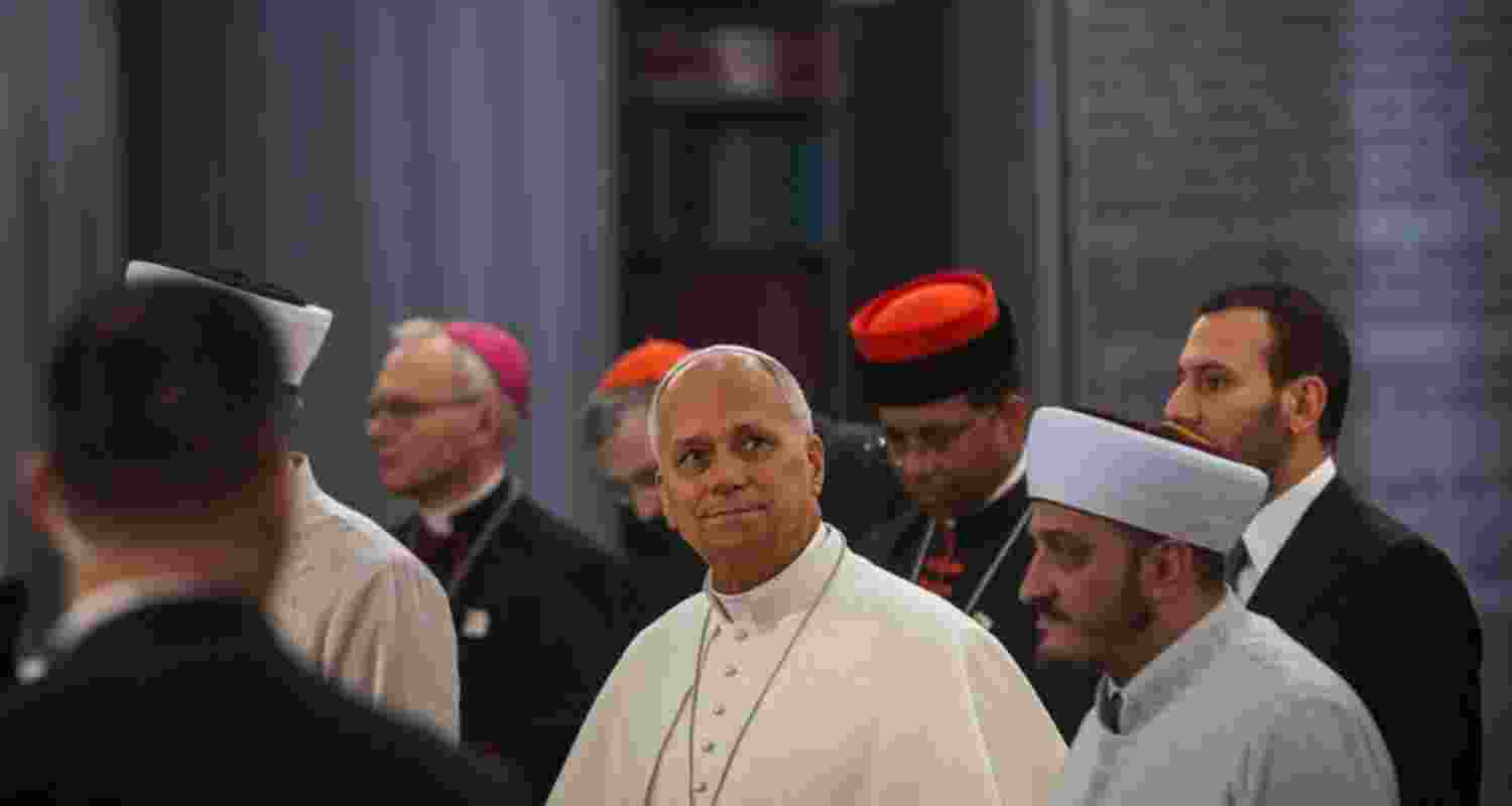 A file photo of Pope Leo.