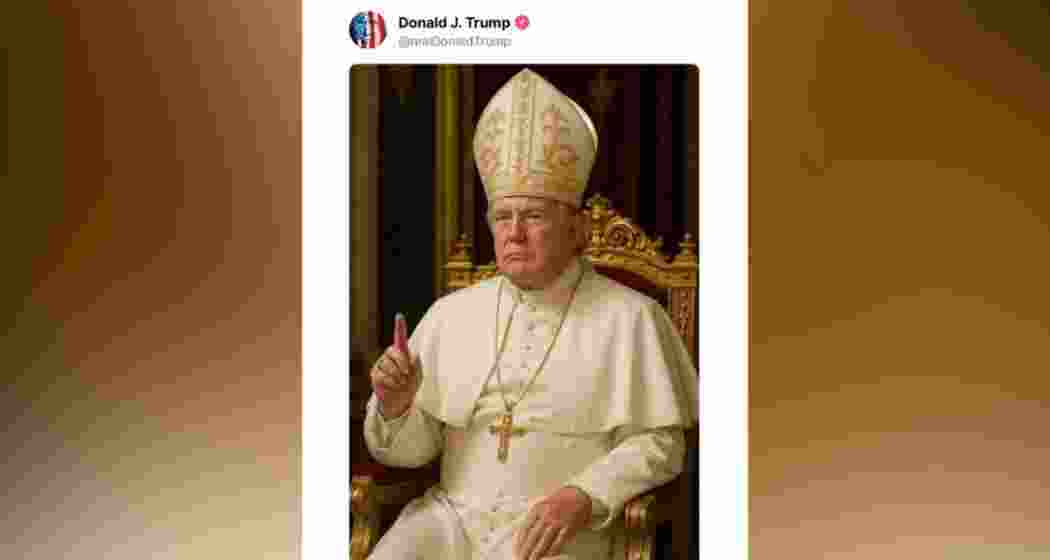 US President Donald Trump posted an AI image of himself dressed as the Pope, days after remarking that becoming the head of the Catholic Church would be his “number one choice”.