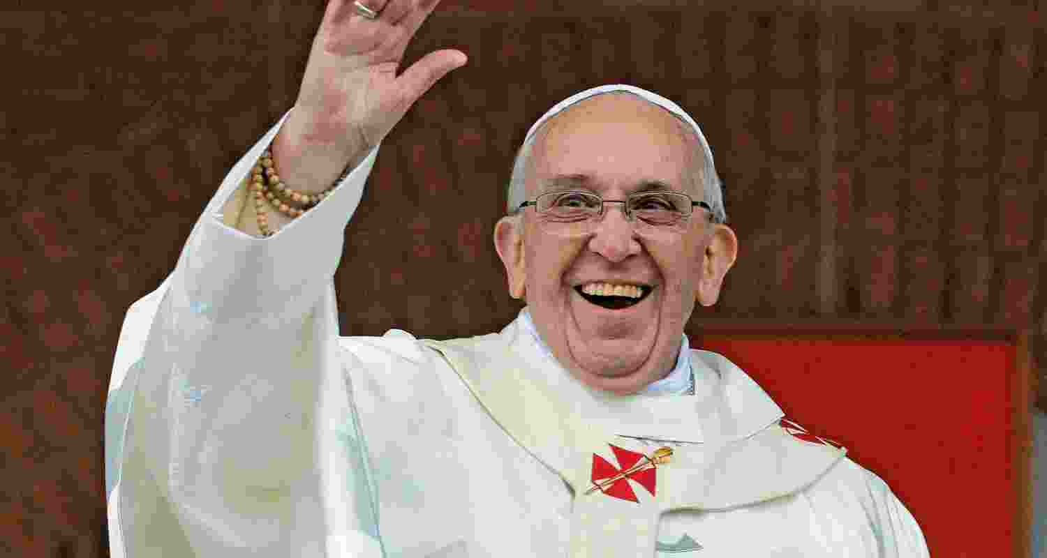 A file photo of Pope Francis.