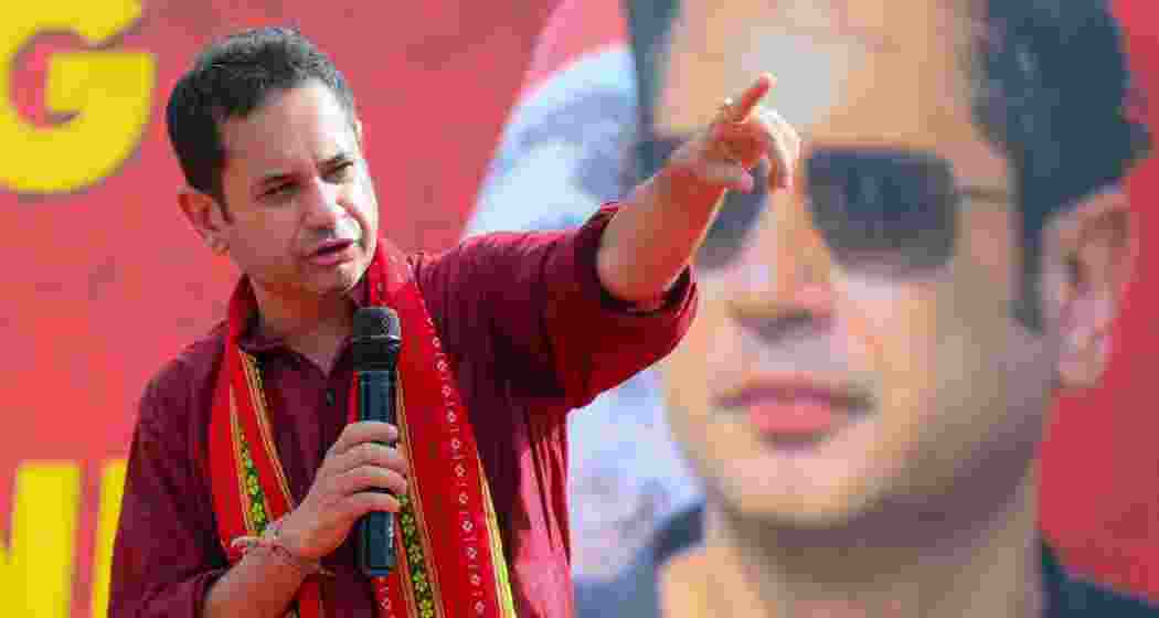 TIPRA Motha chief Pradyot Bikram Manikya Deb Barma addressing a gathering. TIPRA Motha chief Pradyot Bikram Manikya Deb Barma addressing a gathering.