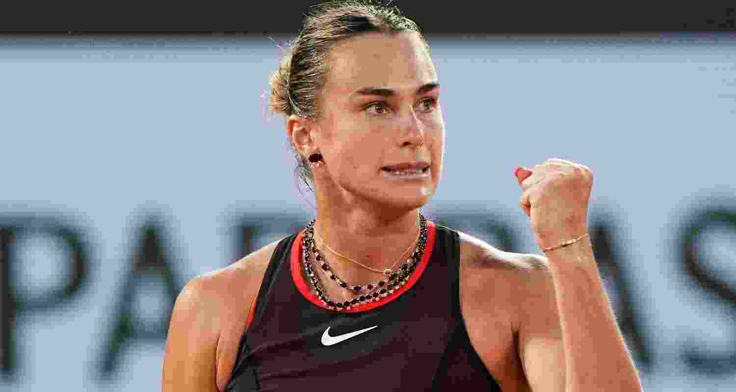  Top-ranked Aryna Sabalenka.