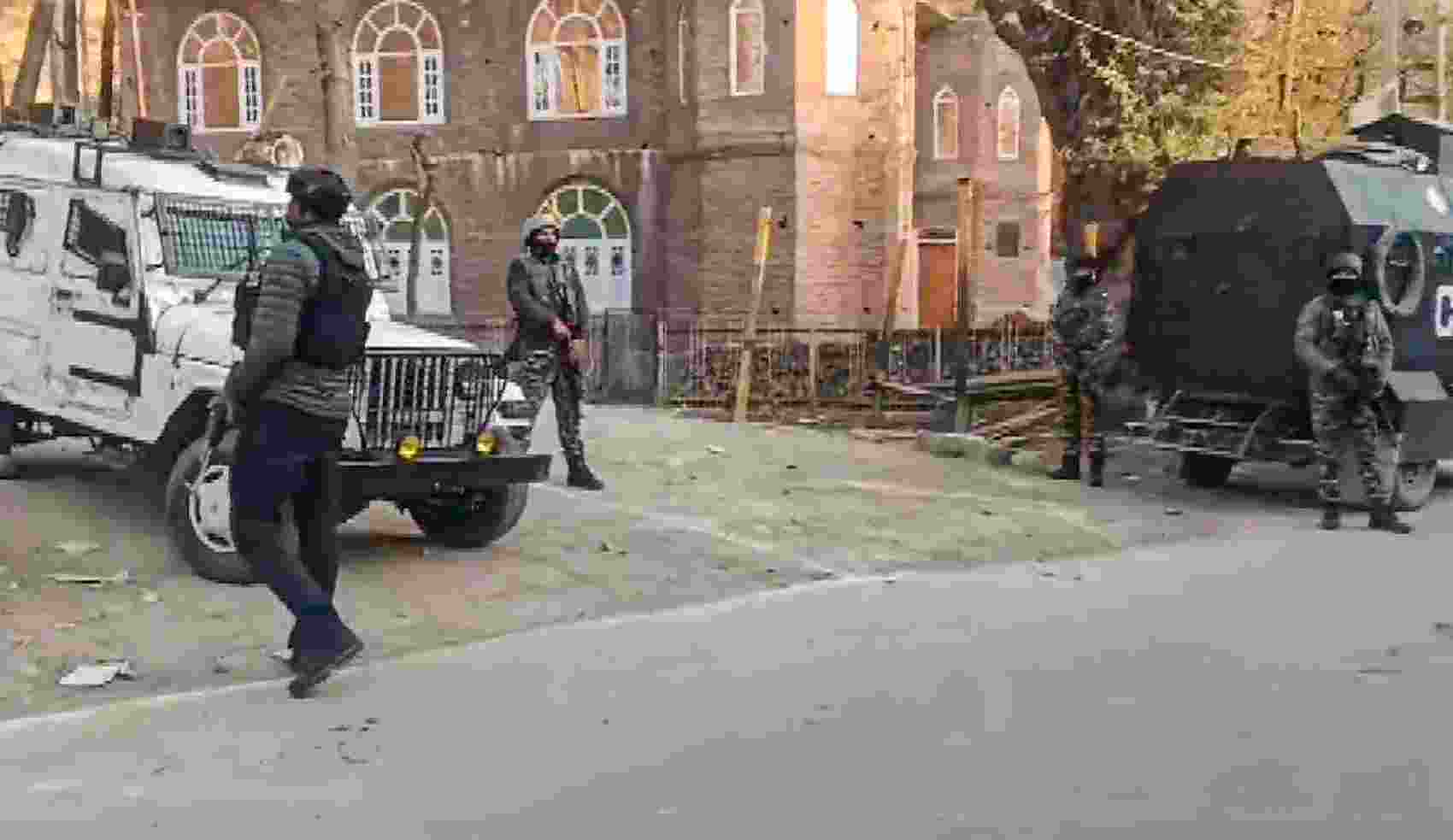 The gunbattle ensued during cordon and search operations in the Arshipora region of Pulwama district after security forces were tipped off about the presence of militants in the area.