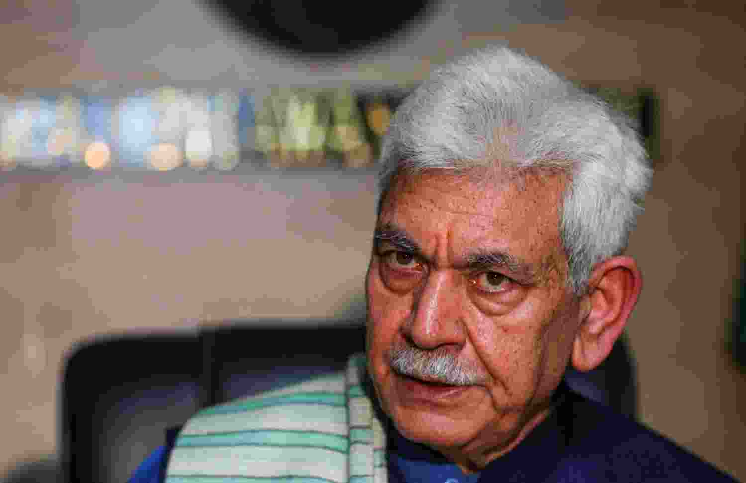 Two foreign terrorists likely involved in Ganderbal attack: J&K LG Sinha Two foreign terrorists likely involved in Ganderbal attack: J&K LG Sinha