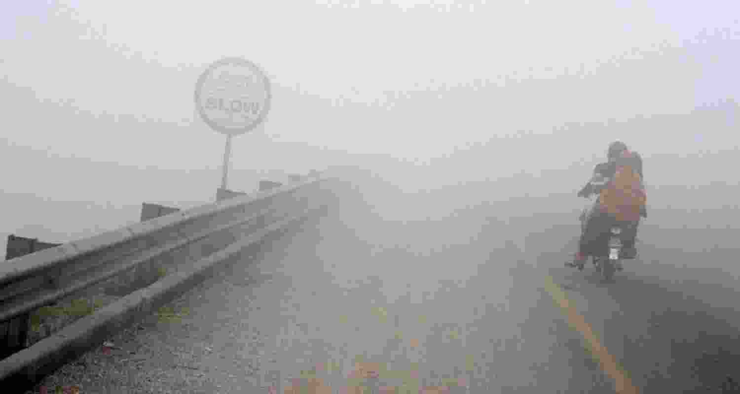 A representative image of the dense fog.