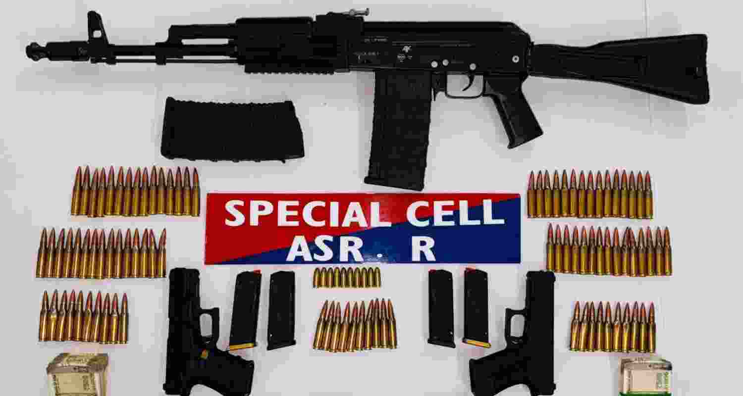 Seized arms and ammunition. Seized arms and ammunition.