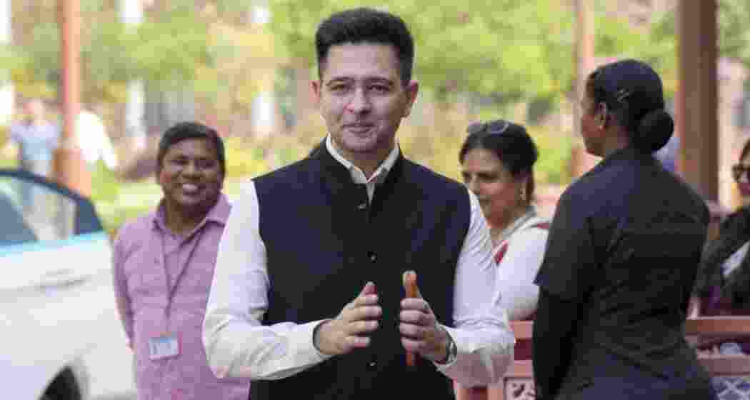 Rajya Sabha MP and BJP leader, Raghav Chadha. (File photo)