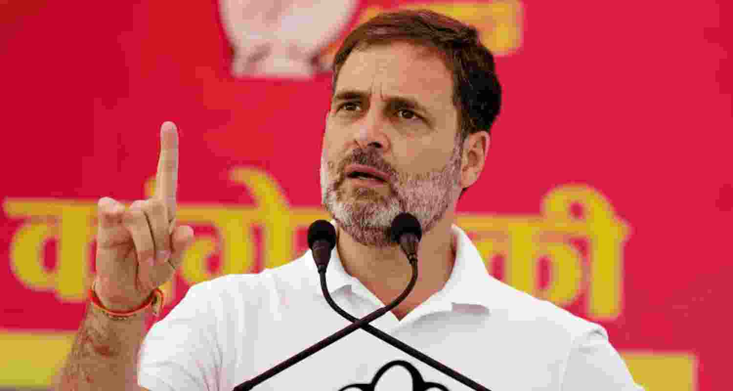 Congress leader Rahul Gandhi.