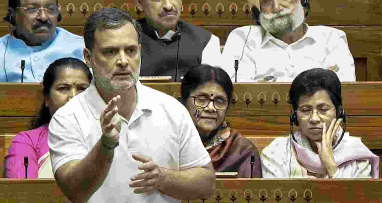 Leader of Opposition in the Lok Sabha Rahul Gandhi.