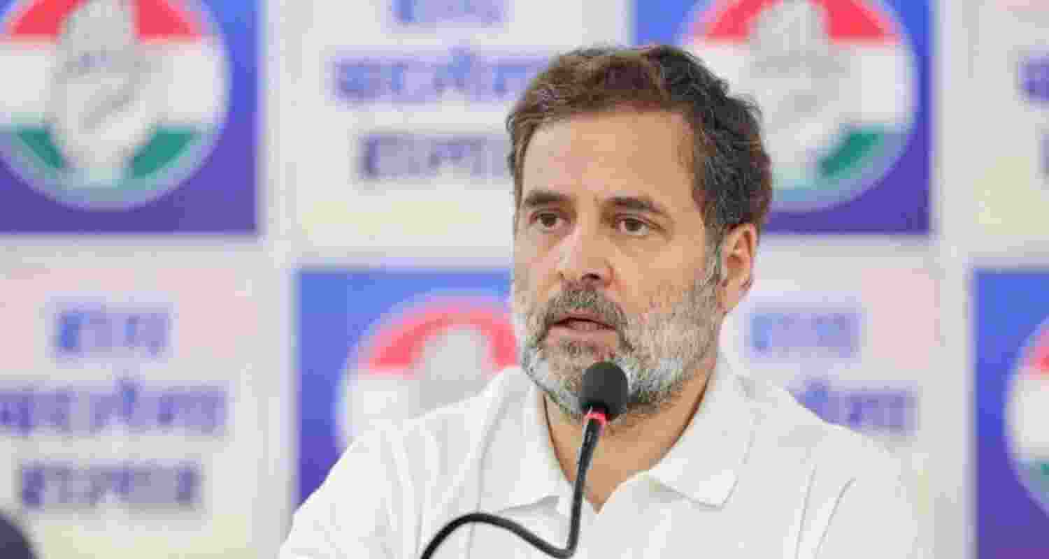 Leader of the Opposition in the Lok Sabha Rahul Gandhi.