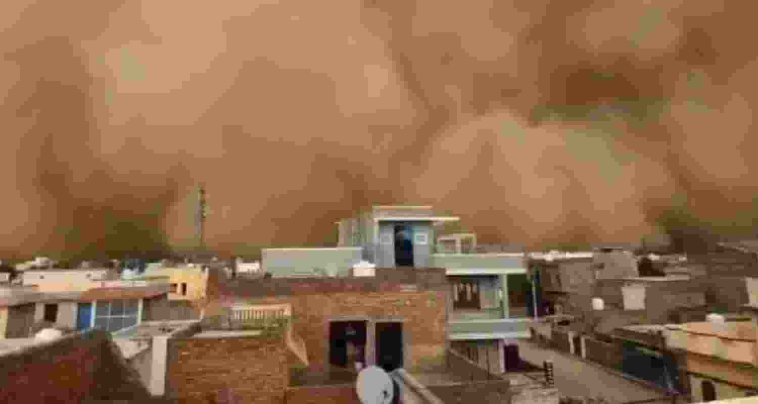 Two children died and several were injured after a dust storm and rain damaged homes and disrupted power supply in Rajasthan’s Barmer district.