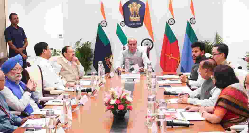 The meeting, led by Defence Minister Rajnath Singh along with senior officials and ministers, reinforced the government’s message that there is no need to panic.