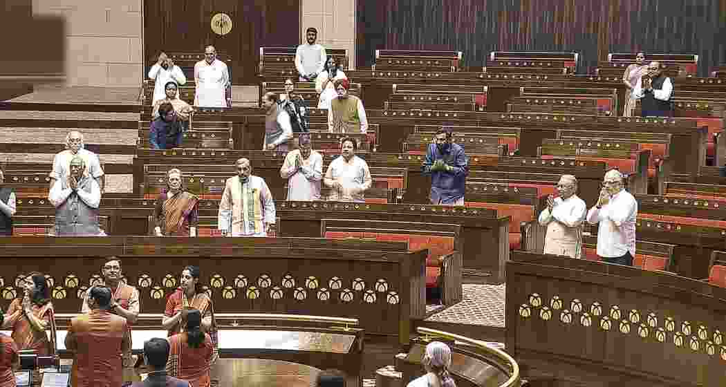 The Rajya Sabha in session on Thursday. 