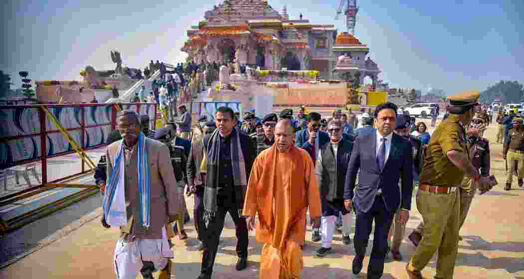 Chief Minister Yogi Adityanath visits Ayodhya. (Image: PTI)