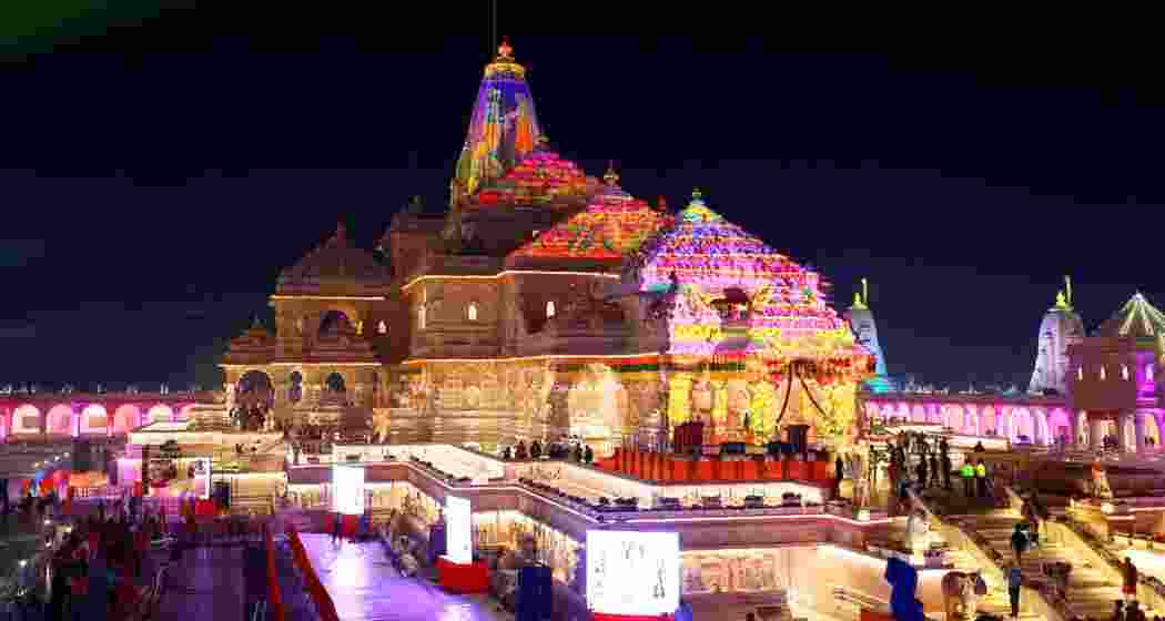 A view of the Ram temple in Ayodhya. 