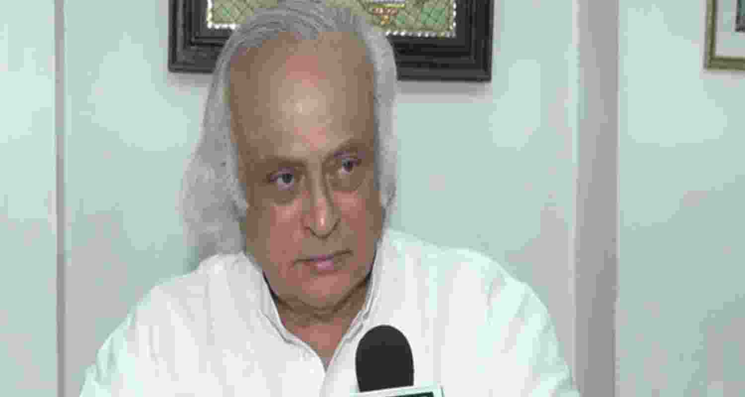 Congress MP Jairam Ramesh taking to mediapersons on Sunday in New Delhi. Congress MP Jairam Ramesh taking to mediapersons on Sunday in New Delhi.