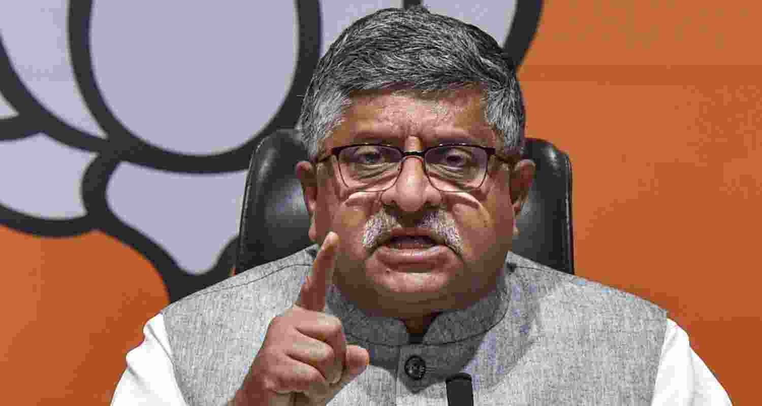 Bharatiya Janata Party MP Ravi Shankar Prasad. Bharatiya Janata Party MP Ravi Shankar Prasad.