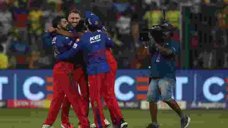 The streets of Bengaluru transformed into a sea of jubilation as Royal Challengers Bangalore (RCB) secured their berth in the playoffs of the Indian Premier League (IPL) 2024 season. The streets of Bengaluru transformed into a sea of jubilation as Royal Challengers Bangalore (RCB) secured their berth in the playoffs of the Indian Premier League (IPL) 2024 season.