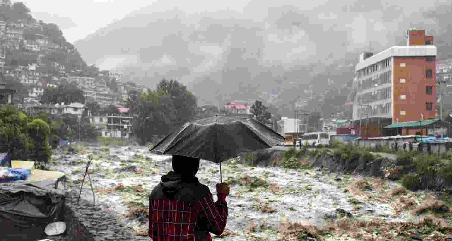 Heavy rain has thrown life out of gear in Himachal Pradesh, forcing the closure of schools and colleges in five of the state’s 12 districts. A total of 484 roads, including two national highways, are shut for vehicular traffic.