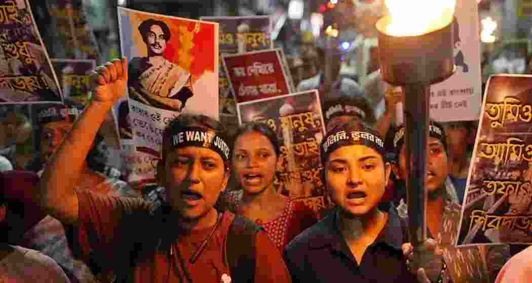 Kolkata protests RG Kar rape caseIt has been one year since the RG Kar rape case, but justice is still pending. In protest, torch rally in Kolkata tonight organised by West Bengal Junior Doctors' Front. Photo: Sandipan Chatterjee