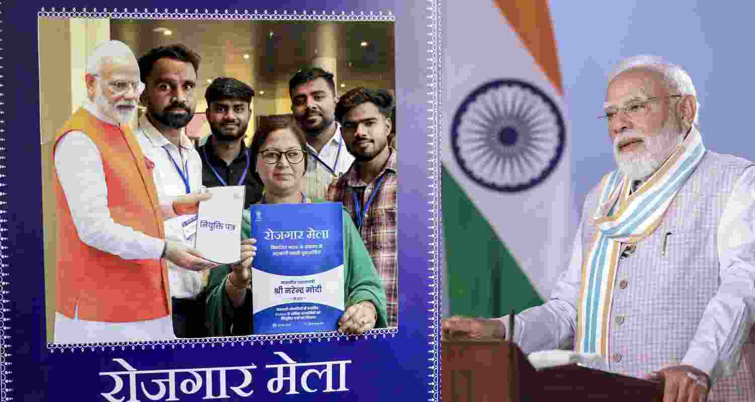 PM Modi distributed over 51,000 government job appointment letters at Rozgar Mela, highlighting youth empowerment and employment generation.