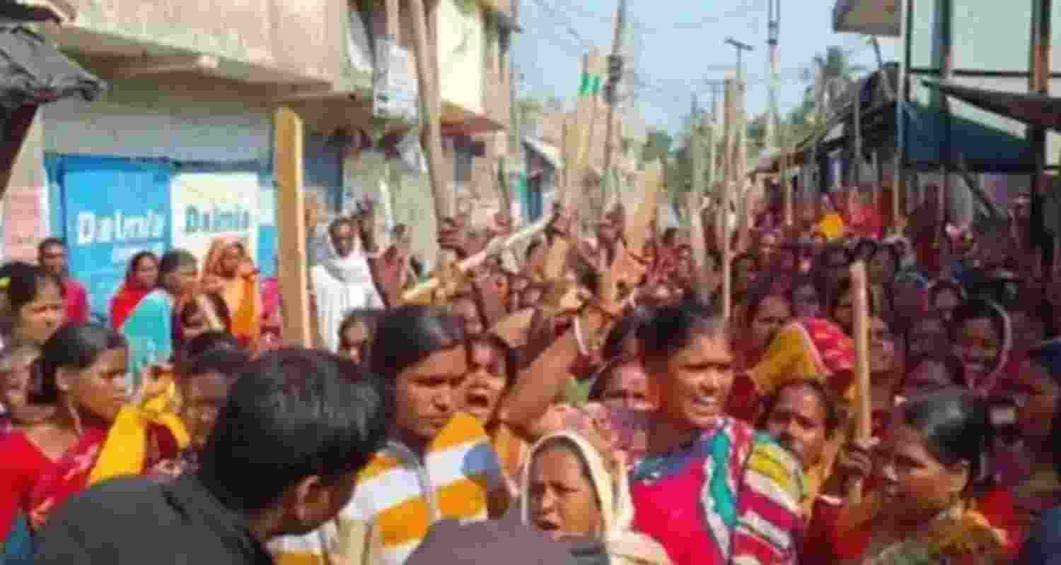 TMC leaders visit Sandeshkhali.