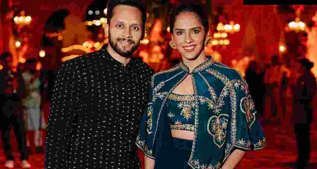Ace shuttler Saina Nehwal and husband Parupalli Kashyap attend the pre-wedding celebrations of Anant Ambani and Radhika Merchant in Jamnagar, Gujarat. Ace shuttler Saina Nehwal and husband Parupalli Kashyap attend the pre-wedding celebrations of Anant Ambani and Radhika Merchant in Jamnagar, Gujarat.