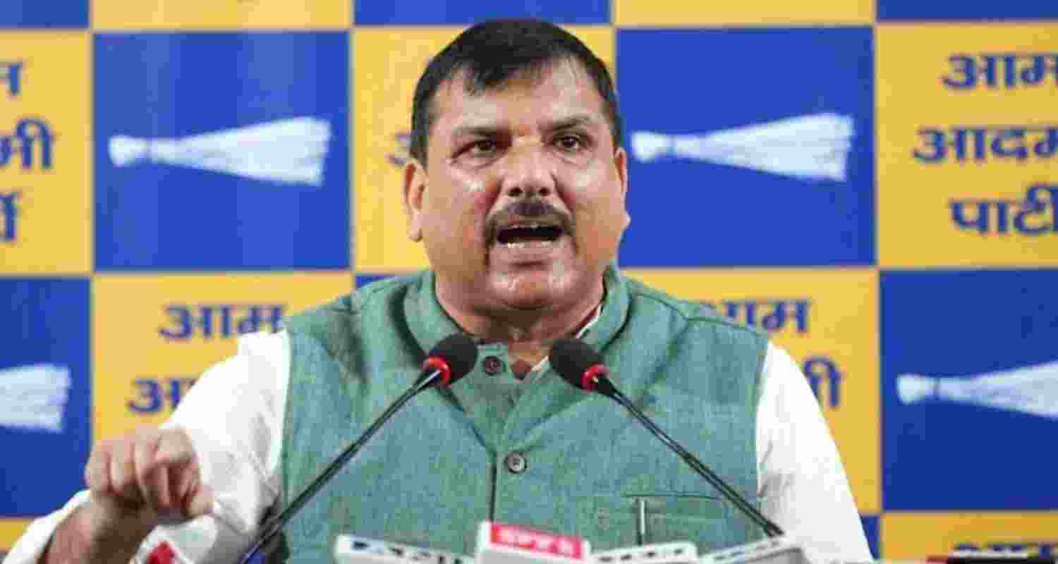 Aam Aadmi Party Rajya Sabha MP Sanjay Singh.