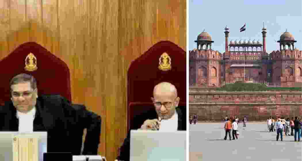 Supreme Court bench comprising Chief Justice Sanjiv Khanna and Justice Sanjay Kumar dismissed a plea by Bahadur Shah Zafar’s claimed heir seeking possession of Delhi’s historic Red Fort. Supreme Court bench comprising Chief Justice Sanjiv Khanna and Justice Sanjay Kumar dismissed a plea by Bahadur Shah Zafar’s claimed heir seeking possession of Delhi’s historic Red Fort.