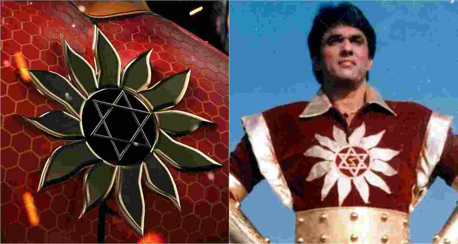 Actor Mukesh Khanna in his Shaktiman avatar. 