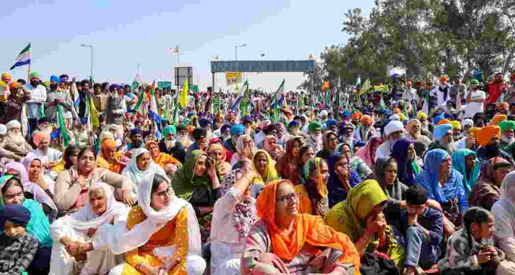 Protestors on National Highway 44 in Shambhu, Punjab, during recent demonstrations against farm laws. Protestors on National Highway 44 in Shambhu, Punjab, during recent demonstrations against farm laws.
