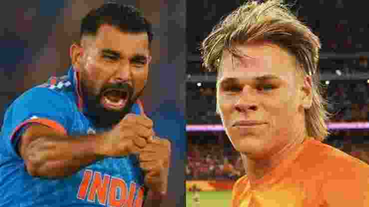 Mohammed Shami and Cooper Connolly. Image: X Mohammed Shami and Cooper Connolly. Image: X