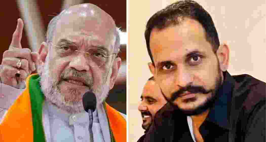 Union Home Minister Amit Shah (L); Shahzad Bhatti is the alleged Pakistan-based terror network's key figure (R). Union Home Minister Amit Shah (L); Shahzad Bhatti is the alleged Pakistan-based terror network's key figure (R).