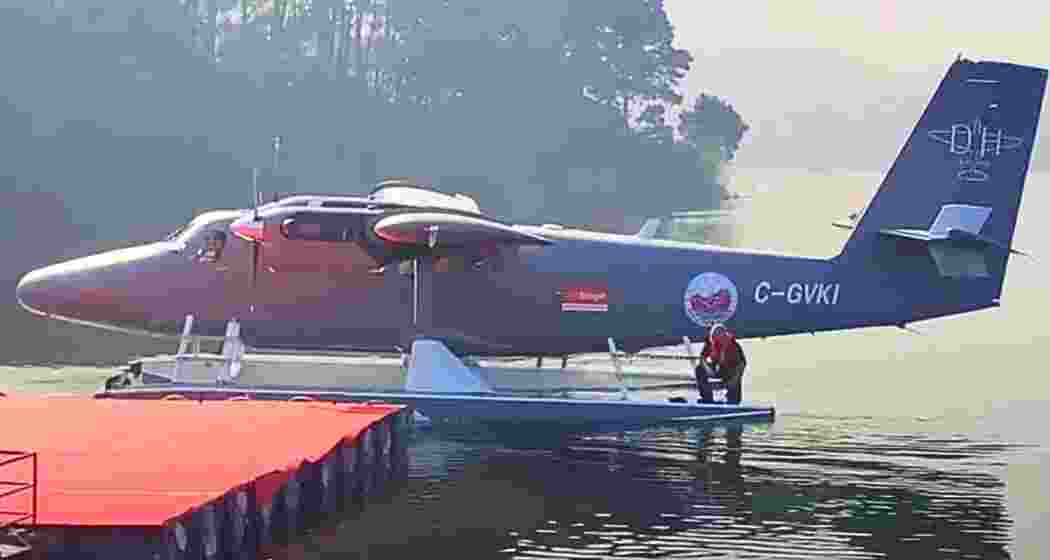 Seaplane demonstration at Umiam Lake in Meghalaya. Seaplane demonstration at Umiam Lake in Meghalaya.