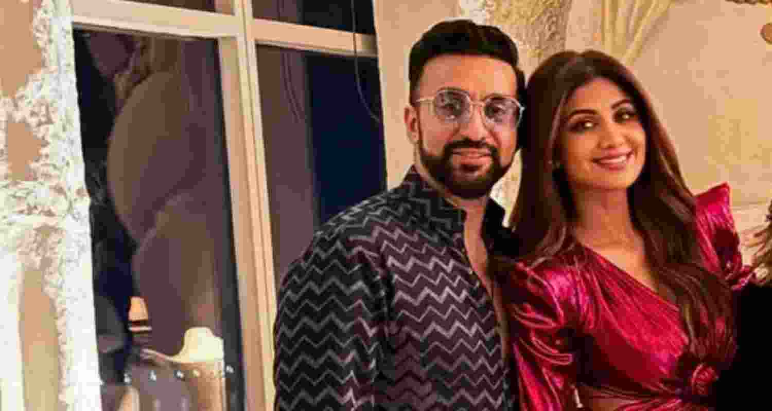 A file photo of actor Shilpa Shetty and her businessman husband Raj Kundra.