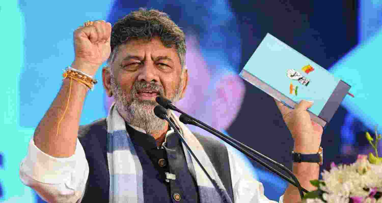 Karnataka CM D. K. Shivakumar. 