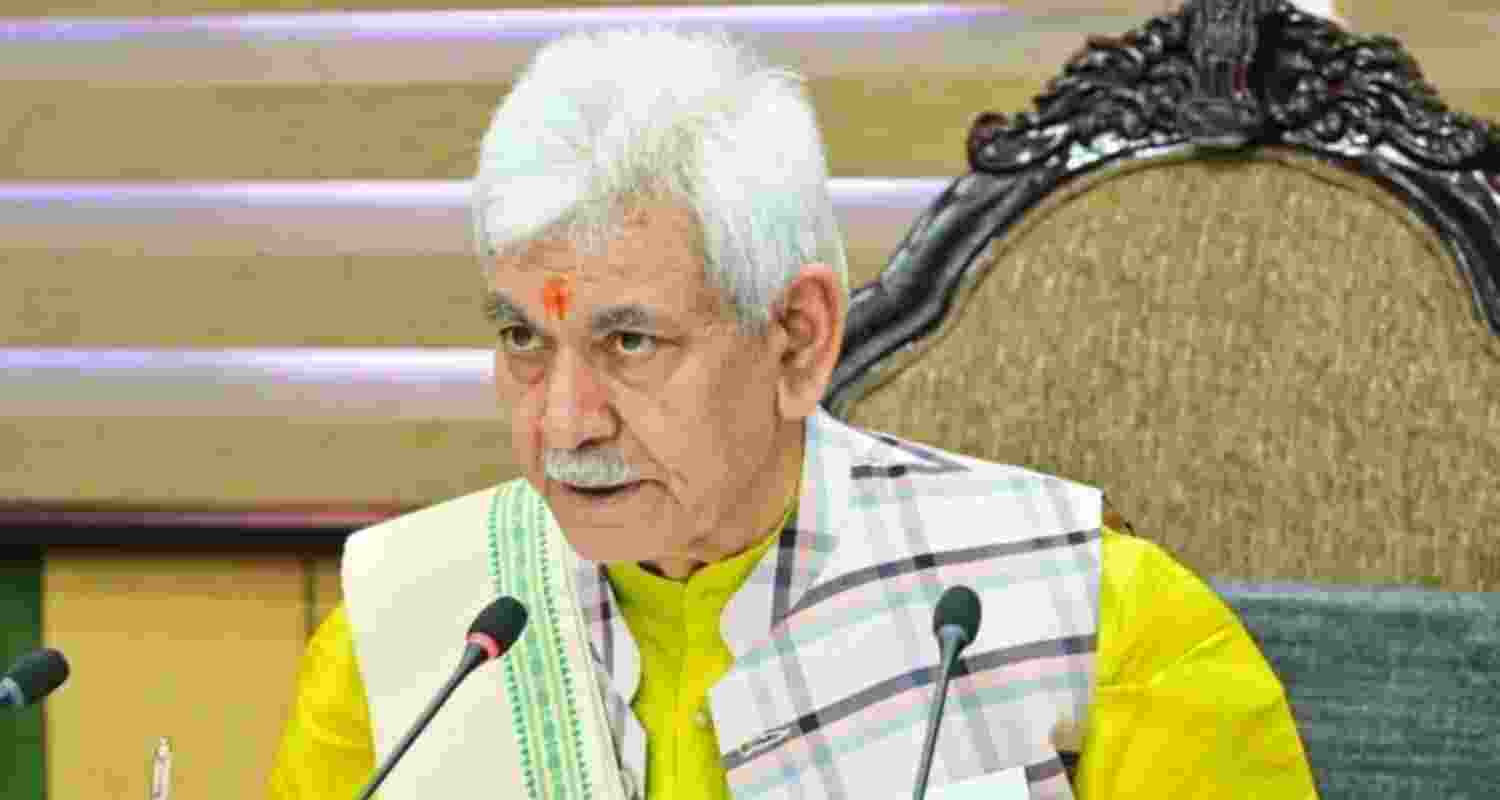 Jammu and Kashmir Lieutenant Governor Manoj Sinha. File photo. Jammu and Kashmir Lieutenant Governor Manoj Sinha. File photo.