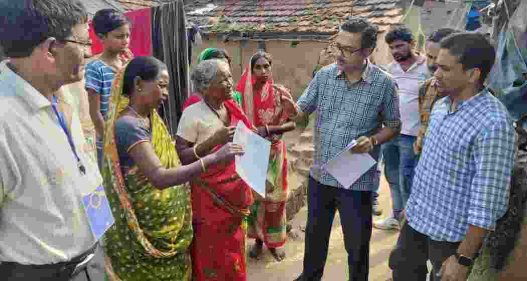 Booth-level officers explain the process of filling enumeration forms as part of the special intensive revision of electoral rolls in West Bengal's Purulia district. (Image: CEO West Bengal, @CEOWestBengal/X)