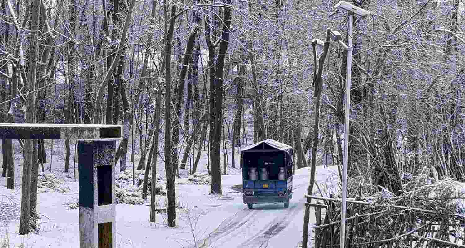 Uttarakhand also received the first snowfall of the year on Friday, which covered almost all the high-altitude areas of the state with a thick blanket of snow Uttarakhand also received the first snowfall of the year on Friday, which covered almost all the high-altitude areas of the state with a thick blanket of snow