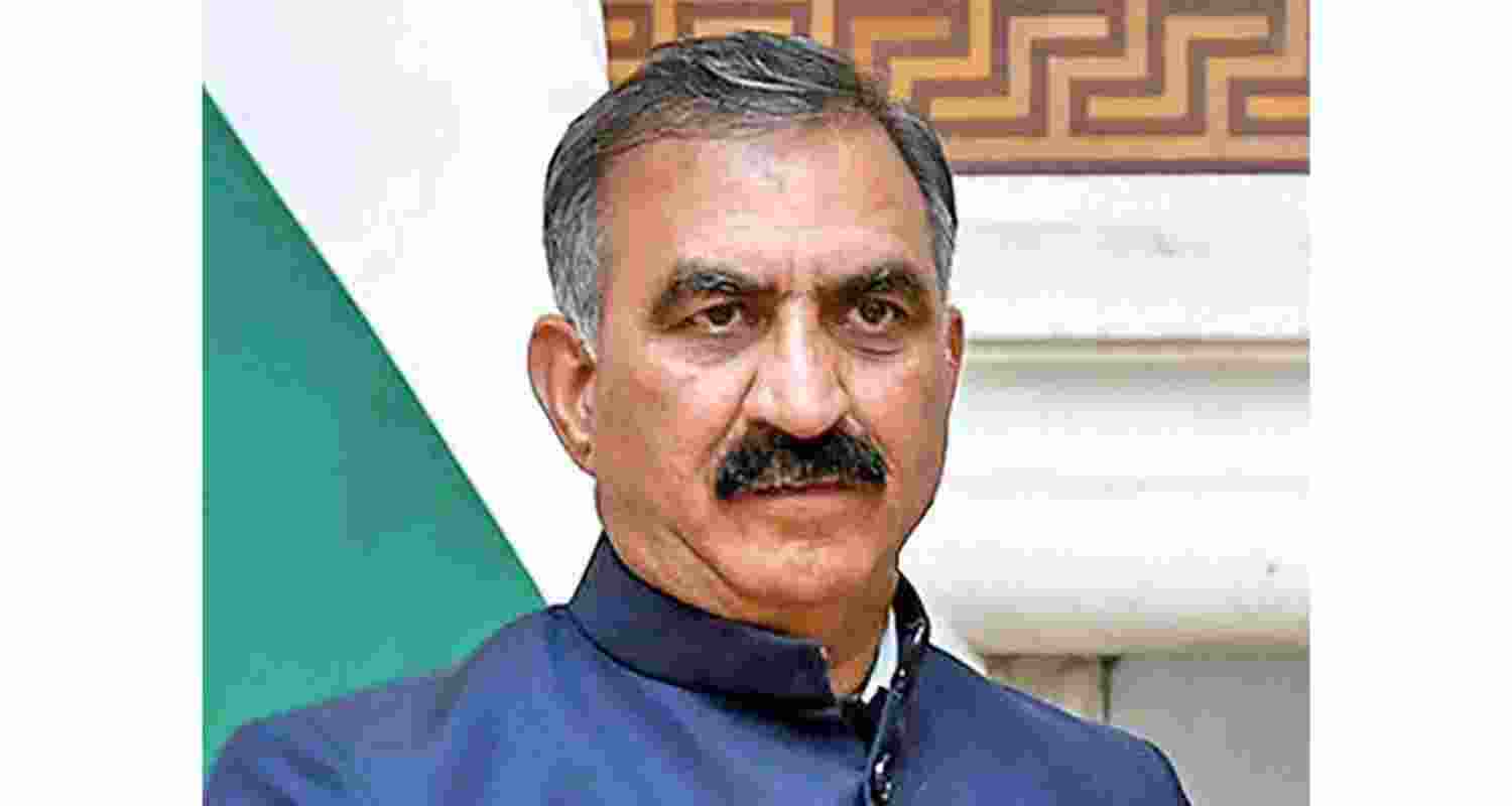 Himachal Pradesh Chief Minister Sukhvinder Singh Sukhu. Himachal Pradesh Chief Minister Sukhvinder Singh Sukhu.