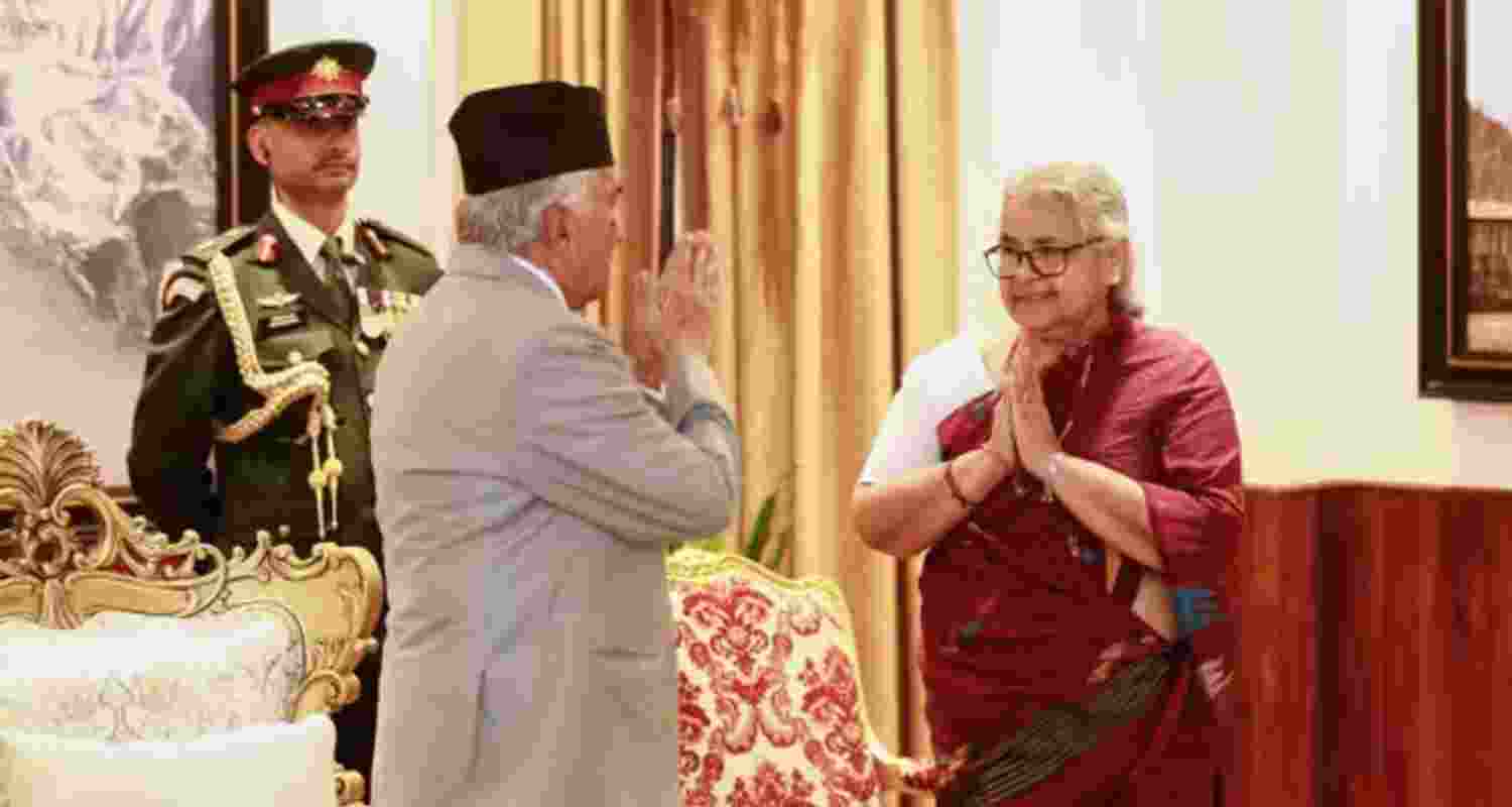 Nepal’s interim prime minister Sushila Karki takes office.