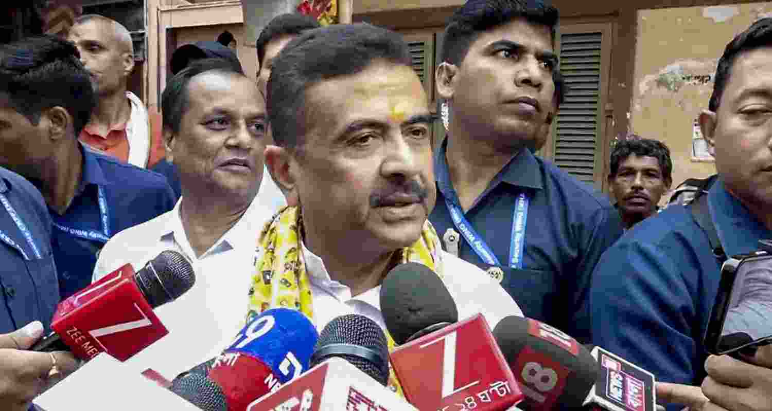 CM Suvendu Adhikari condemned attacks on journalists during the Dharmatala protest, saying six cases were filed under the Anti-Goonda Act.