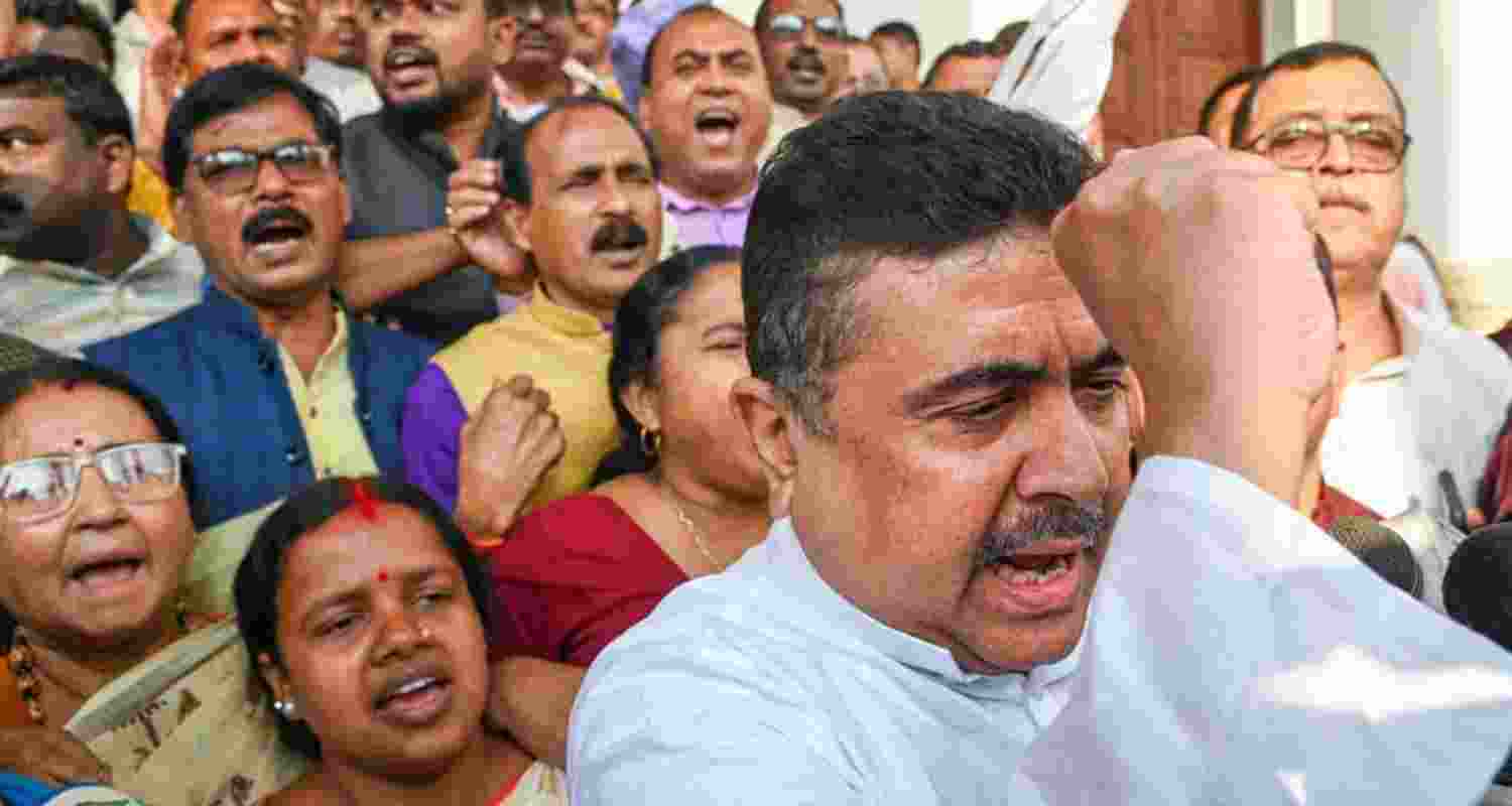 The BJP leader's convoy was halted at Raj Bhavan, informed of Section 144 while presenting post-election violence grievances to the Governor. Image for representative use. The BJP leader's convoy was halted at Raj Bhavan, informed of Section 144 while presenting post-election violence grievances to the Governor. Image for representative use.