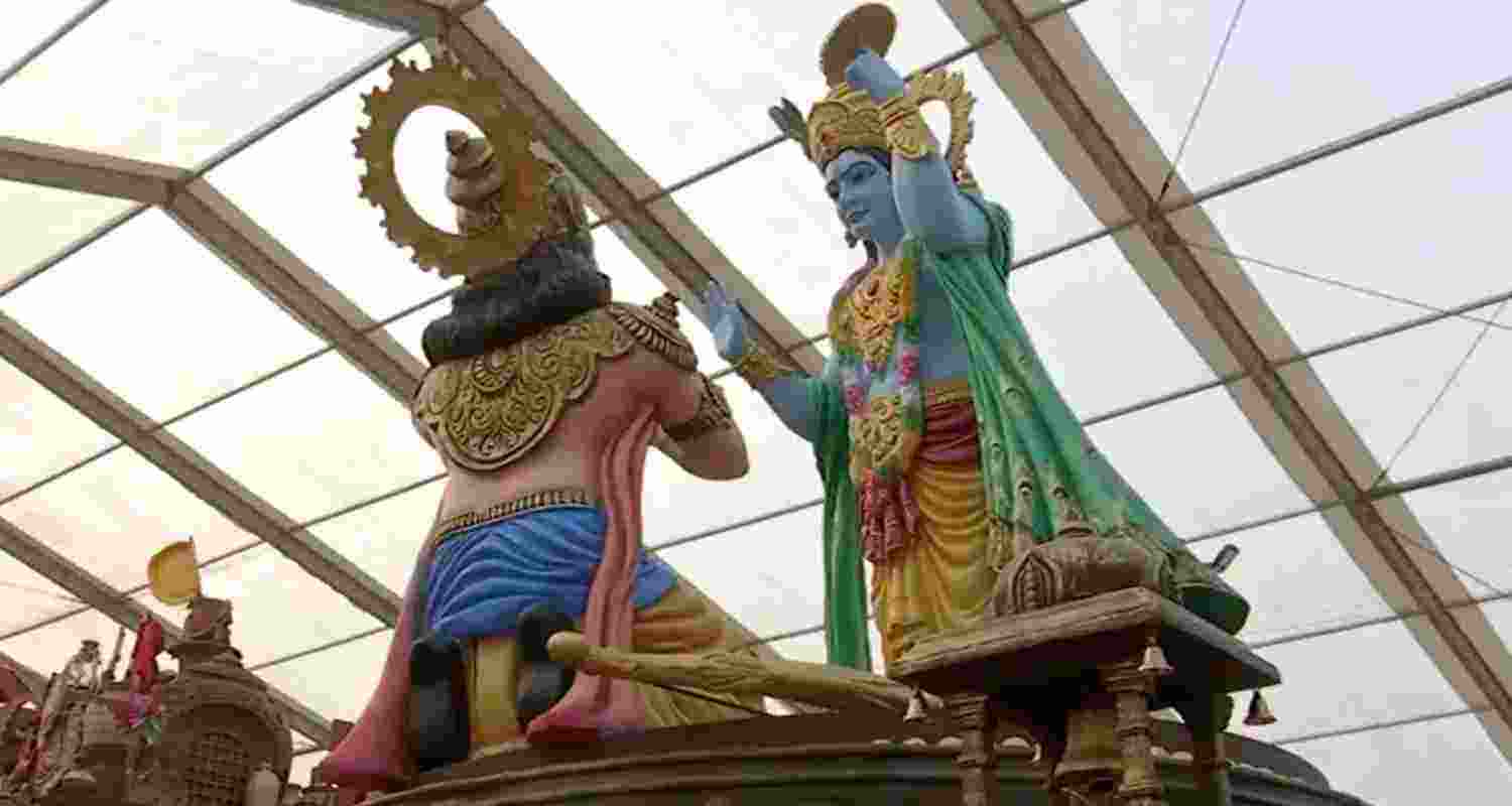 Haryana's Republic Day tableau showcases divine message of Bhagavad Gita, modern tech, sports achievements. 