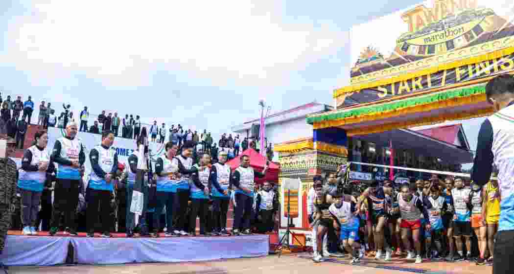 This year's marathon drew an impressive 4,580 participants, including 1,199 women, from across India and two foreign nations. This year's marathon drew an impressive 4,580 participants, including 1,199 women, from across India and two foreign nations.