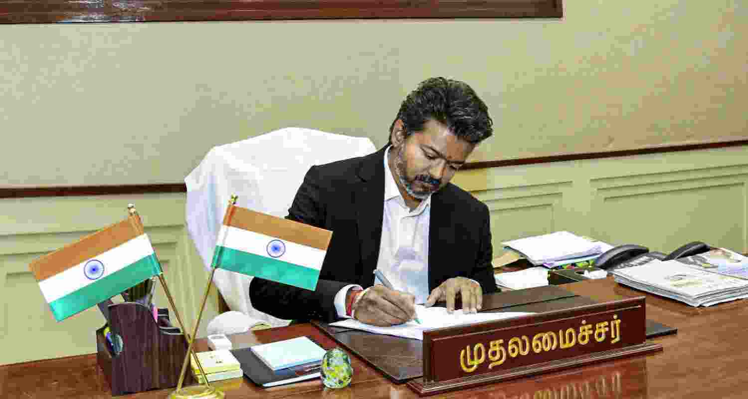Tamil Nadu government appoints two IAS officers as secretaries to new CM Vijay after TVK forms government with alliance support.